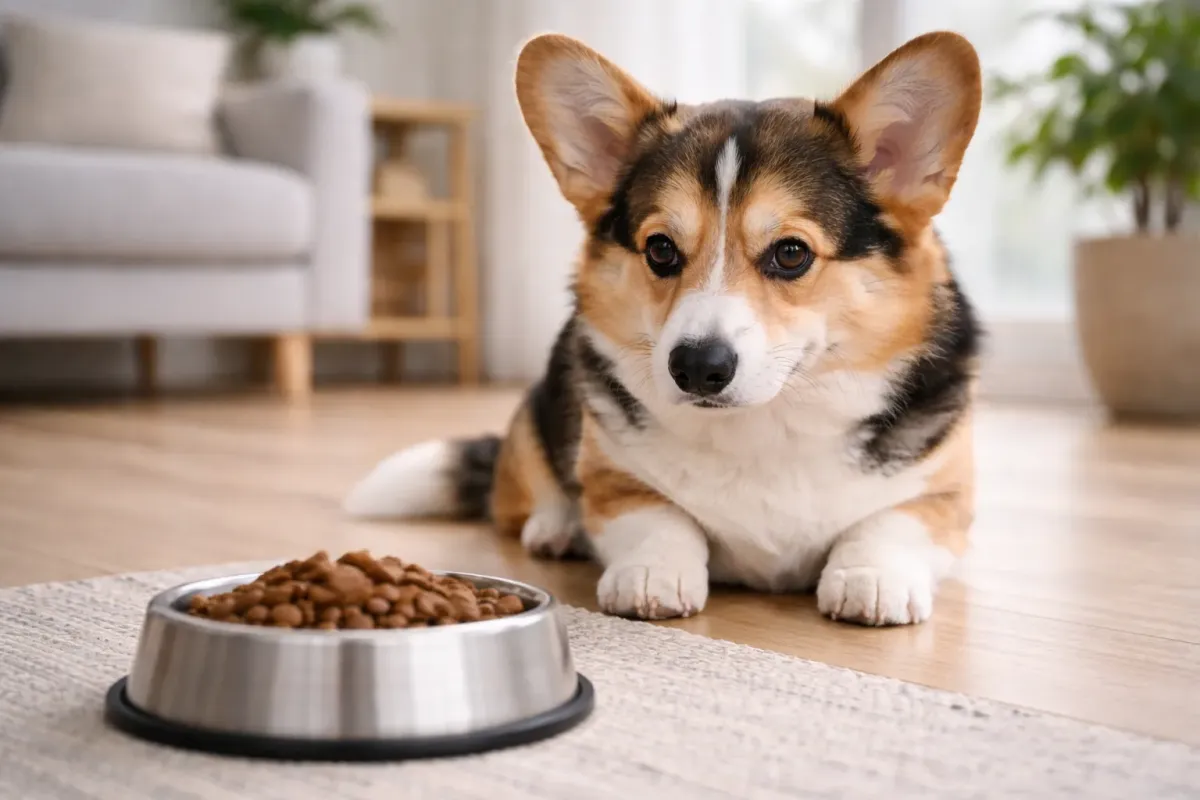 Illustration av läckande tarm hos hund