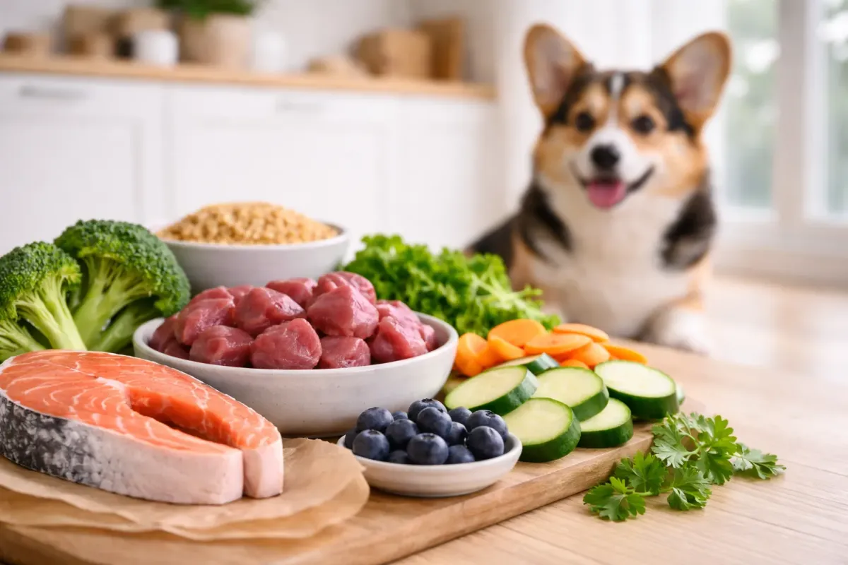 Illustration av läckande tarm hos hund