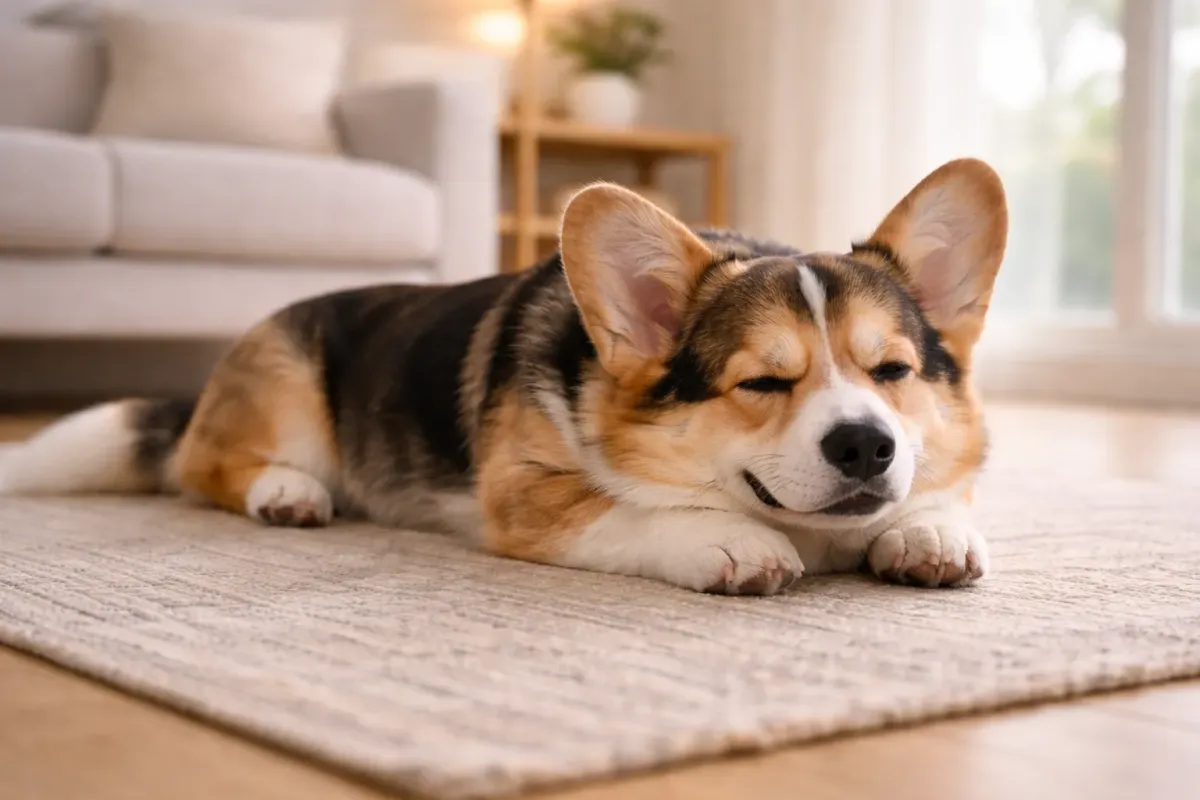 Illustration av läckande tarm hos hund